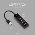 thumbnail image 4 of Hub Multipuertos Acteck Advanced Series USB Concentrador 4 Ptos Negro AC-934671, 4 of 4