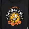 thumbnail image 3 of The Nightmare Before Christmas - I Am The Pumpkin King - Women's Lightweight French Terry Long Sleeve Shirt, 3 of 5