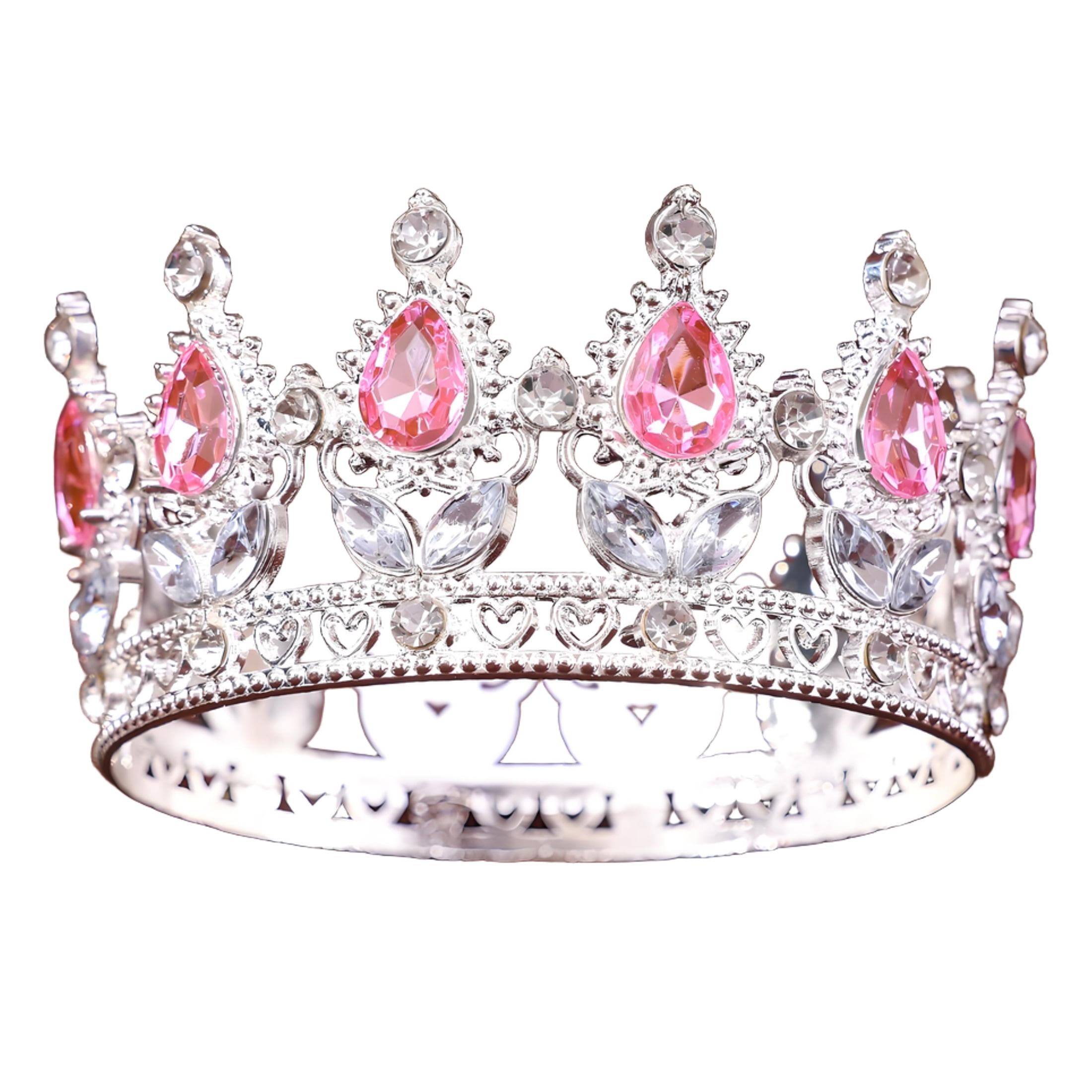 Vorkoi Rhinestone Princess Tiara Crystal Crown Royal Queen