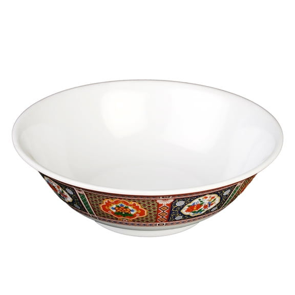 Excellante Peacock Melamine Dinnerware Collection 52 Oz, 8 3/4" Rimless Bowl, Comes in Dozen