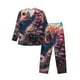 thumbnail image 1 of Fotbe Ocean Seahorse Pijama de Hombre con Estampado de Manga Larga, Conjunto de 2 Piezas, Ropa de Dormir Suave y Cómoda con Bolsillos-Small, 1 of 7