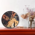 thumbnail image 6 of Creative Owl Wall Clock Modern Small Clock Black Hands for Office, Home, Bedroom,School 9.84in, 6 of 11