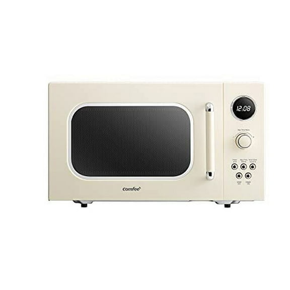 Comfee' Retro Microwave with LED digital display, 0.9 Cu. ft, 900W, Apricot, CM-M092AAT