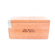 Baccarat The Game King Havana Empty Wood Cigar Box 9 x 4.5 x 4.5