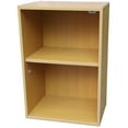 thumbnail image 1 of 35.5" Tall 2-Tier Wooden Adjustable Book Shelf, Natural finish, 1 of 2