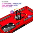 thumbnail image 6 of Allytech Galaxy A03s Case (US Edition), Galaxy A03S Case with Stand, With Ring Holder Stand Military Grade Shockproof Protective Compatible with Car Mount Case Cover for Samsung Galaxy A03S - Red, 6 of 6