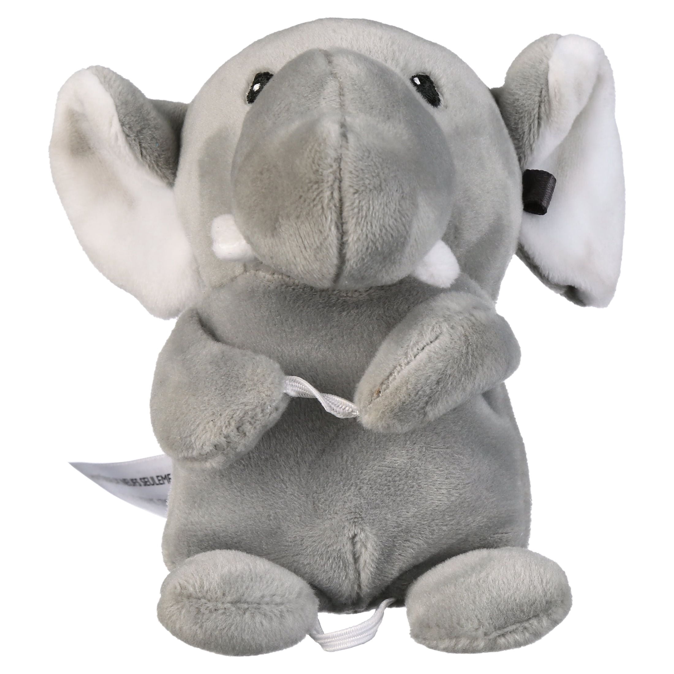 Animal Adventure® WelloBeez™ – Antimicrobial Plush Mask Mate™ – Masked Elephant Plush with Additional Child’s Face Mask & Clip Bundle