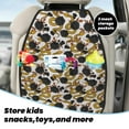 thumbnail image 5 of Fuzoiu Snake And Rose Print 2 Pack Kick Mat Back Seat Protector With 3 Storage Pockets, Universal Car Seat Back Organizer For Kids Pets, Waterproof Backseat Protector For Most Car, 5 of 8