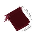 thumbnail image 6 of Masteelf Red Drawstring Gift Bags for Jewelry Made of Cloth Perfect for Wedding Gifts and Accessories 12 Pieces, 6 of 10