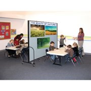 Screenflex 13-Panel FREEstanding Portable Room Dividers 6'H x 24'1L Grey CFSL6013DG
