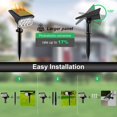 thumbnail image 5 of Paquete de 1 luz solar para exterior, 10 LED, color RGB, resistente al agua IP65, para caminos, jardín y patio., 5 of 5