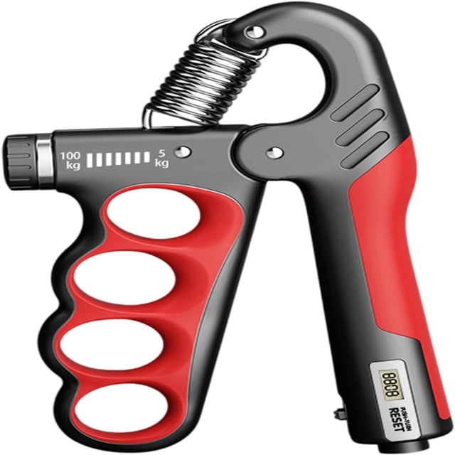Adjustable Hand Grip Strength Trainer with Electronic Counter for Forearm and Muscle Training