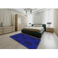 thumbnail image 4 of Ahgly Company Indoor Square Patterned Earth Blue Novelty Area Rugs, 4' Square, 4 of 6