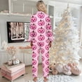 thumbnail image 4 of hospital recovery pajama sets for women post-surgery front button sleepwear Women's Halloween Themed Printed Long Sleeve Pajama Set Loungewear For Festive Comfort, 4 of 5