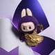 thumbnail image 4 of Labubu Doll, 8.7Inch A Labubu Doll with A Small Shoulder Bag Hanging on It and A Bow Tied Behind It, Dolls Worth Collecting or Giving as Gifts(Purple), 4 of 8