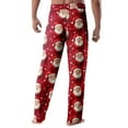 thumbnail image 3 of WTOBBY Men's Christmas Themed Anime Pajama Pants, Casual Sleepwear with Drawstring Elastic Waist, Comfortable Straight Leg Loose Fit for Home and Lounge,Vermilion XL, 3 of 4