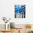 thumbnail image 2 of ONETECH Painted Blue Birch Tree Painting Textured Abstract Landscape Wall Art Forest Artwork for Living Room Bedroom Home Office Decor, 2 of 4