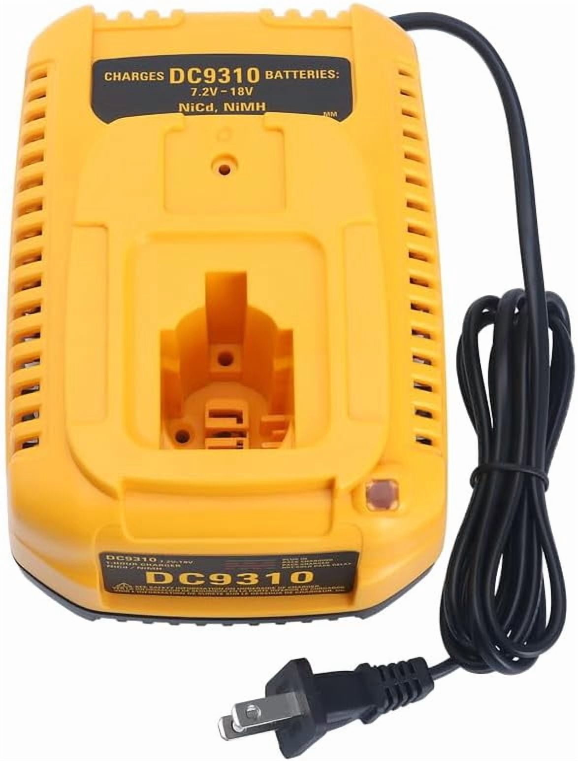 DC9310 Charger Compatible with DeWalt 18V NiCad NiMh DC9096 DC9098 DC9099 DW9099 DW9072 DW9057 DW9091 DW9094 DC9071 DW9062 DC9091 Power Tool Battery Charger