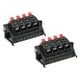 thumbnail image 1 of Conector de terminal de altavoz de resorte de 8 vías, clip de liberación, bloque de terminales de cable de audio negro rojo WP8-11, 2Pcs, 1 of 3