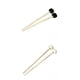 thumbnail image 1 of Baquetas,Baquetas Baquetas de percusión Mazo de bombo,Accesorios para instrumentos musicales de mazo de fieltro,Baquetas con mango de madera Piezas de caja,Accesorio de práctica de ejercicio Gloria Baquetas, 1 of 6