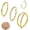 Golden, variant on 3 pcs Nose Rings Hoops - Nose Hoops 16G CZ Clicker Septum Nose Ring Lip Helix Cartilage Hoop Earring Daith Rook Conch Body Piercing Jewelry for Women Men 6MM 8MM 10MM 12MM