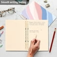 thumbnail image 4 of FORMRS 1-Subject Spiral Notebook 8" x 5" College Ruled 60 Refillable Sheet A5 Hard Cover, 2 Pack, Abstract Blue, 4 of 7
