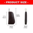 thumbnail image 5 of Travel Nail Clippers Pouches Leather Manicure Set Travel Case Grooming Set Organizer with Keychain for Father Boyfriend, 5 of 7