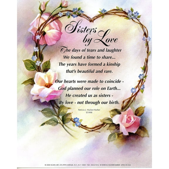 Catholic print picture - SISTERS BY LOVE - 8" x 10" ready to be framed