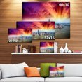 thumbnail image 3 of Colorful New York Skyline Aerial View - Modern Cityscape Canvas Art Print, 3 of 4