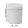 thumbnail image 4 of LAICAIW Desktop Mini Trash Can, Desk Bin with Lid, Countertop Trash Can, Portable Small Dustbin, Mini Desktop Trash Bin, Small Trash Can with Lid, Modern Desk Waste Bin for Bathroom Vanity, Desktop,, 4 of 7