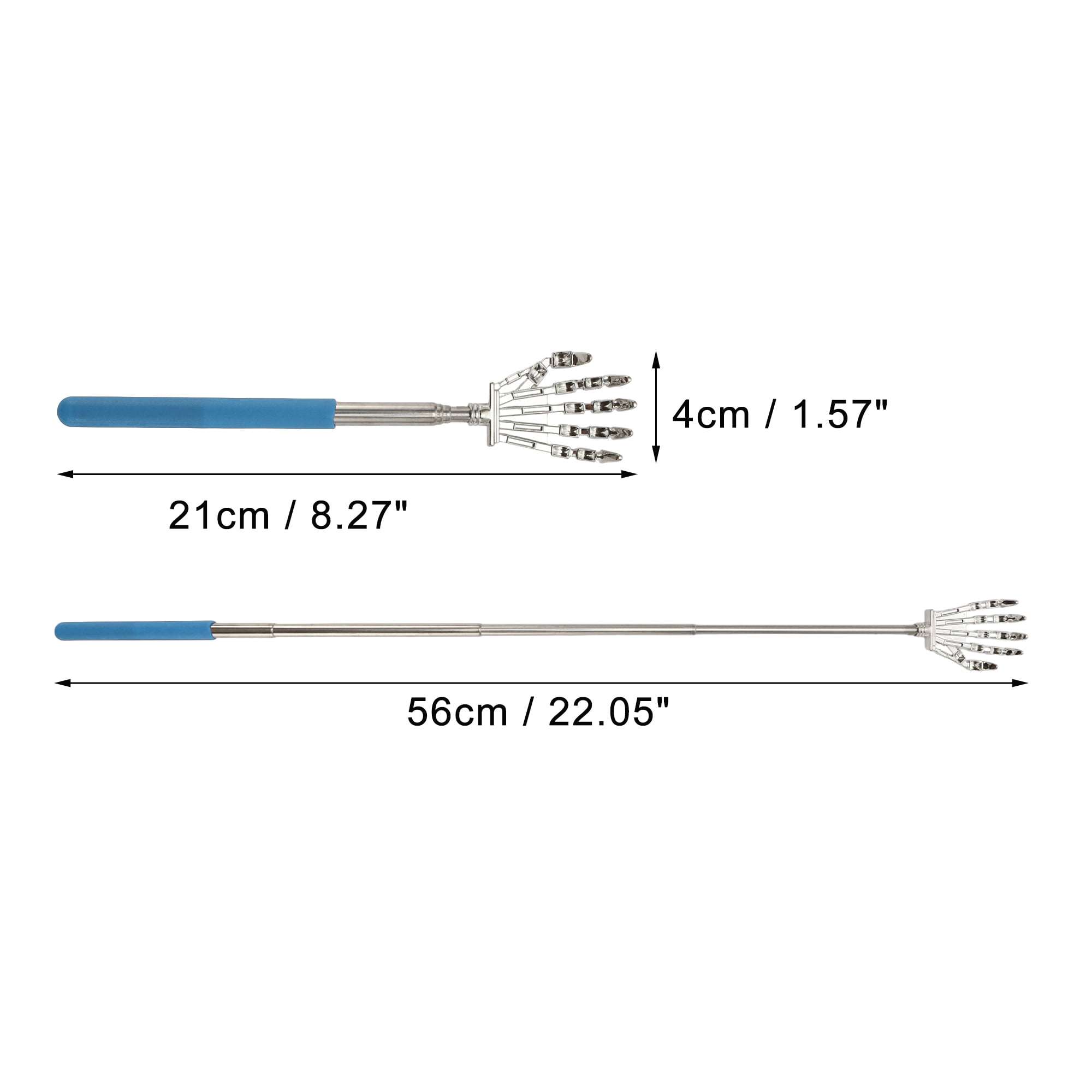 Unique Bargains 1 Pc Portable Back Scratcher for Bathroom Travel and Hotel Use Blue