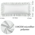 thumbnail image 6 of Unique Bargains Microfiber Ruffle Envelope Closure Body Pillowcases Light Gray 20"x54", 6 of 8