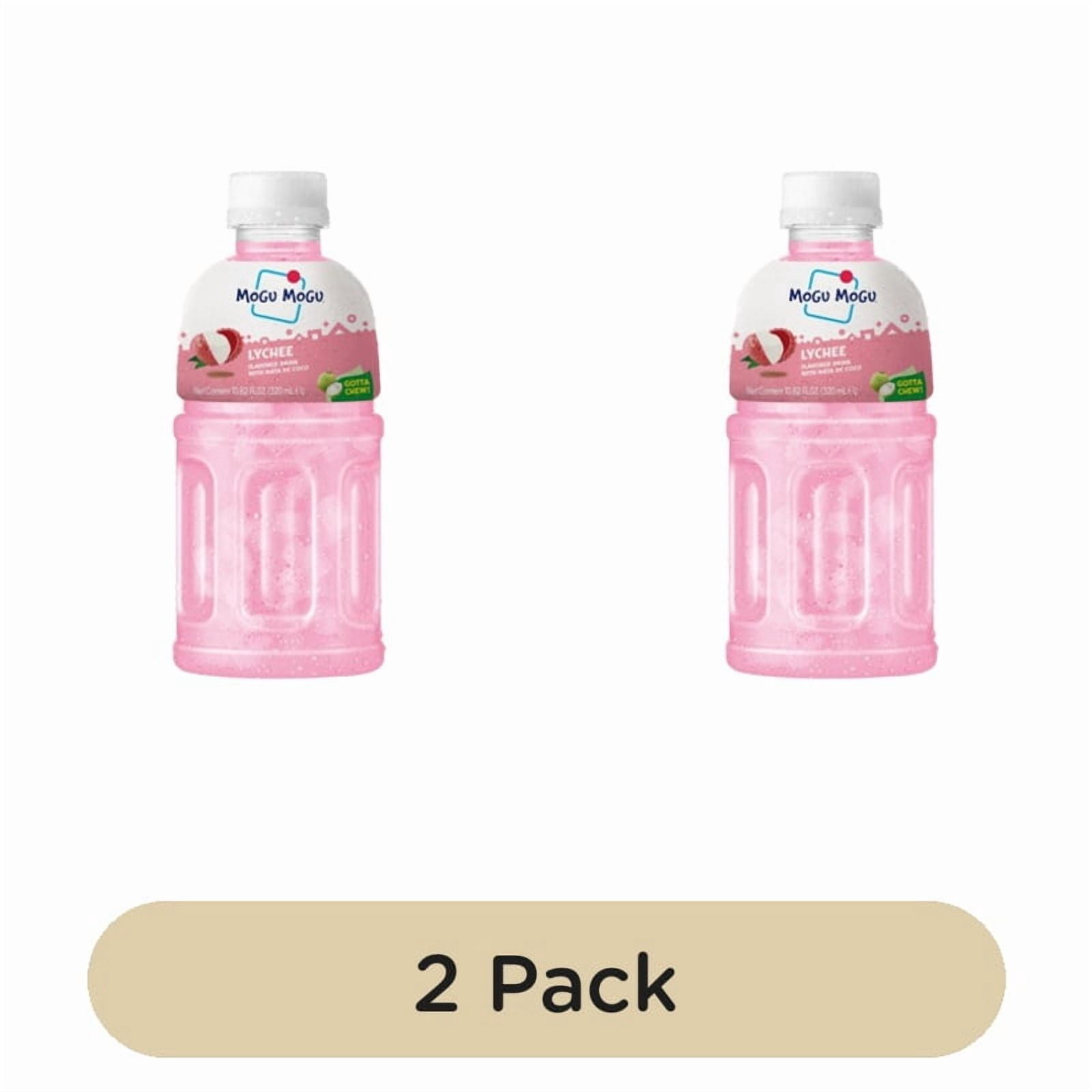 Mogu Mogu Lychee flavour drink 320ml, British Import (Pack of 2)