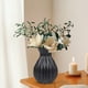 thumbnail image 4 of Jarrón hidropónico de imitación de cerámica y plástico,arreglo floral,adorno decorativo,resistente al agua,decoración duradera para el hogar, 4 of 6