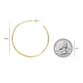 thumbnail image 3 of 14K Yellow Gold J Hoop Fashion Earrings for Women - Assorted Sizes Available, 3 of 5