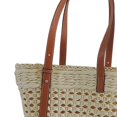 thumbnail image 4 of Women Straw Woven Handbag Handmade Boho with Zipper Strap Adjustable White, 4 of 4