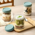 thumbnail image 6 of 6-pack 16 oz Overnight Oats Containers with Lids, Glass jars with Airtight Lids,  Glass Food Storage Containers for Snacks Yogurt Spice Sugar, 6 of 7