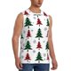 thumbnail image 2 of Fotbe Buffalo Plaid Christmas Trees Men's Camiseta sin Mangas Estampada para Hombres, Playera Casual para Gimnasio, Entrenamiento, Playa-Large, 2 of 7