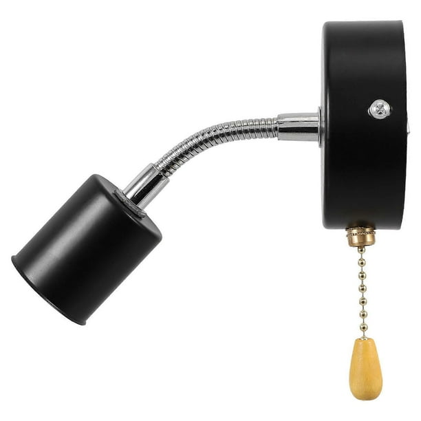 Lamp Holders Wall Lamp Bulb Stand Vintage Homeowners Kitchen Bedroom Shop Restaurant Library 5.70X3.14X3.14in Adjustable Angle 1Set
