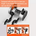 thumbnail image 3 of West Biking Zinc Alloy Folding Bike Lock with Mount Bracket, 3 of 15
