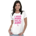 thumbnail image 4 of Wear Pink For My boob Breast Cancer Womens Slim Fit Graphic Tee Brisco Brands X, 4 of 5