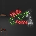 thumbnail image 2 of Handmadetneonsign Custom Hello Pocha Neon Sign, Soju Shot Glass Neon Light, Soju Bottle Led Light, 2 of 5