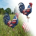 thumbnail image 2 of 4th of July Yard Decorations Outdoor - Patriotic Chicken Yard Signs with Stakes, 3D Independence Day Garden Decor for Patio, Lawn & Home, Cute Rooster Themed Party Supplies, 2 of 4