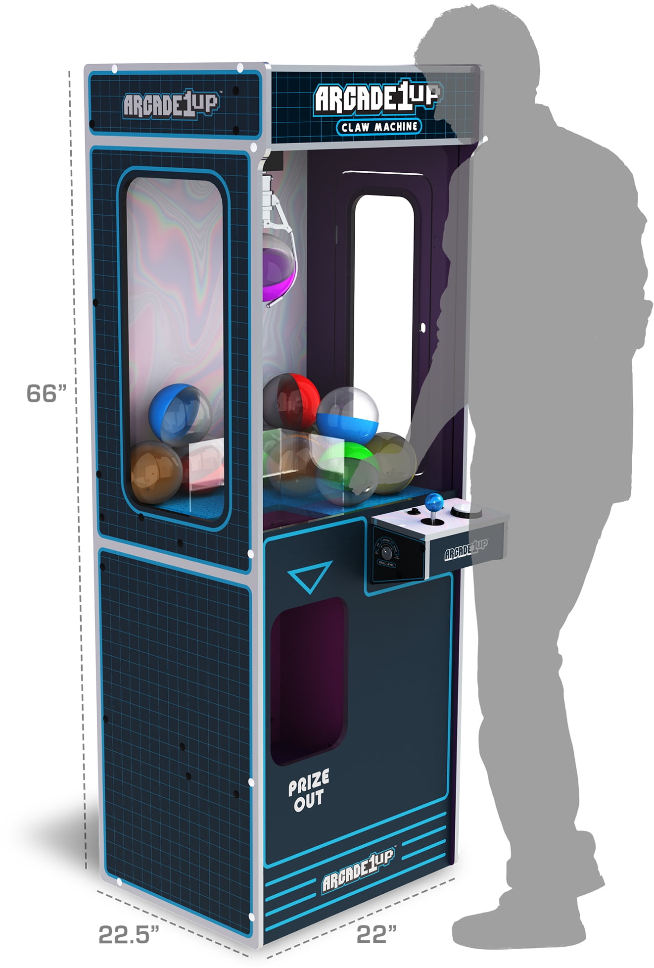 Arcade1Up Claw Machine, 12 plastic capsules