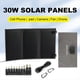 thumbnail image 3 of 30W 18V Panel Solar Plegable Tipo-C Cargador Fotovoltaico USB Teléfono Móvil para Exteriores Banco de Energía Móvil de Carga Rápida-Gris, 3 of 8