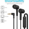 thumbnail image 6 of Redskypower Bulk Wired In-Ear Earbud Headphones with Remote and Microphone, 4ft Cord, L Shape 3.5mm Connector, 100 Pack Black, 6 of 6