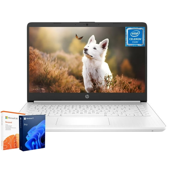 HP Stream 14" Laptop for Student Business, Intel Quad-Core N4120, 8GB RAM, 320GB Storage(64GB eMMC 256GB Micro SD), 1-Year Microsoft 365, Windows 11 Pro