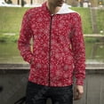 thumbnail image 3 of Sudadera con capucha y cremallera con copos de nieve navideños para hombre y mujer, sudaderas con capucha con estampado 3D, abrigos para niño y niño, ropa de calle con capucha y cremallera, 3 of 5