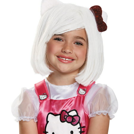 Morris Costumes Girls Hello Kitty Children Wig One Size, Style DG88688CH