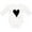AA-White, variant on Inktastic Stitched Black Heart Boys or Girls Long Sleeve Baby Bodysuit